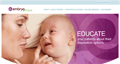 Desktop Screenshot of embryooptions.com
