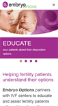 Mobile Screenshot of embryooptions.com